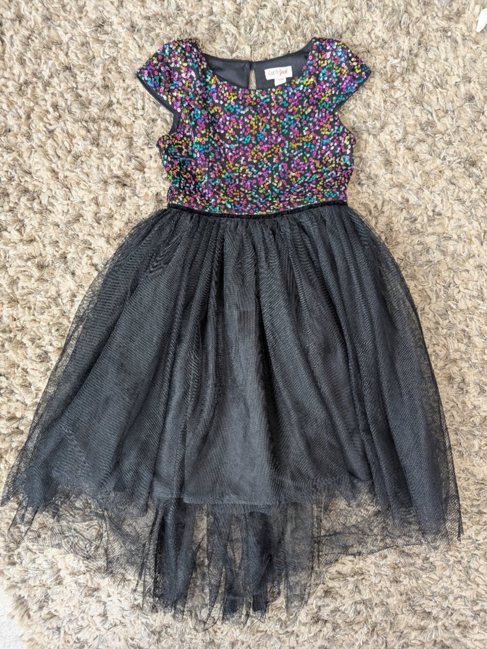 Cat & Jack sequin and tulle dress